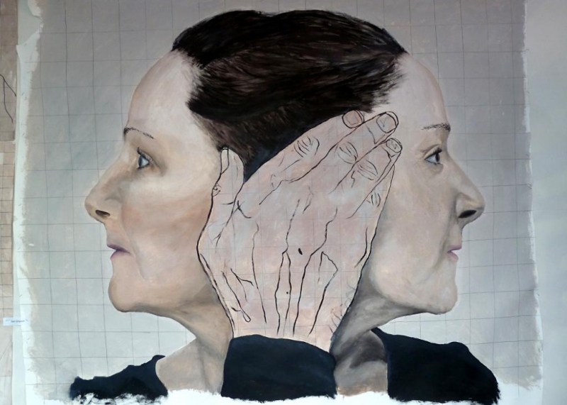 Sam Simpson- ALevel Fine Art- Acrylic and Pen- Grade A